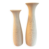 Pair of Op Art vases KPM Germany porcelain from the 1960s.