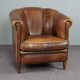 Fauteuil club en cuir de mouton
