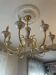 Two chandeliers and two porcelain wall lights, Italy