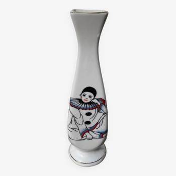 Petit vase blanc pierrot