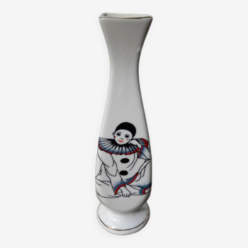 Small white Pierrot vase