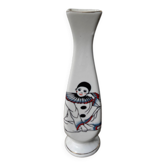 Petit vase blanc pierrot