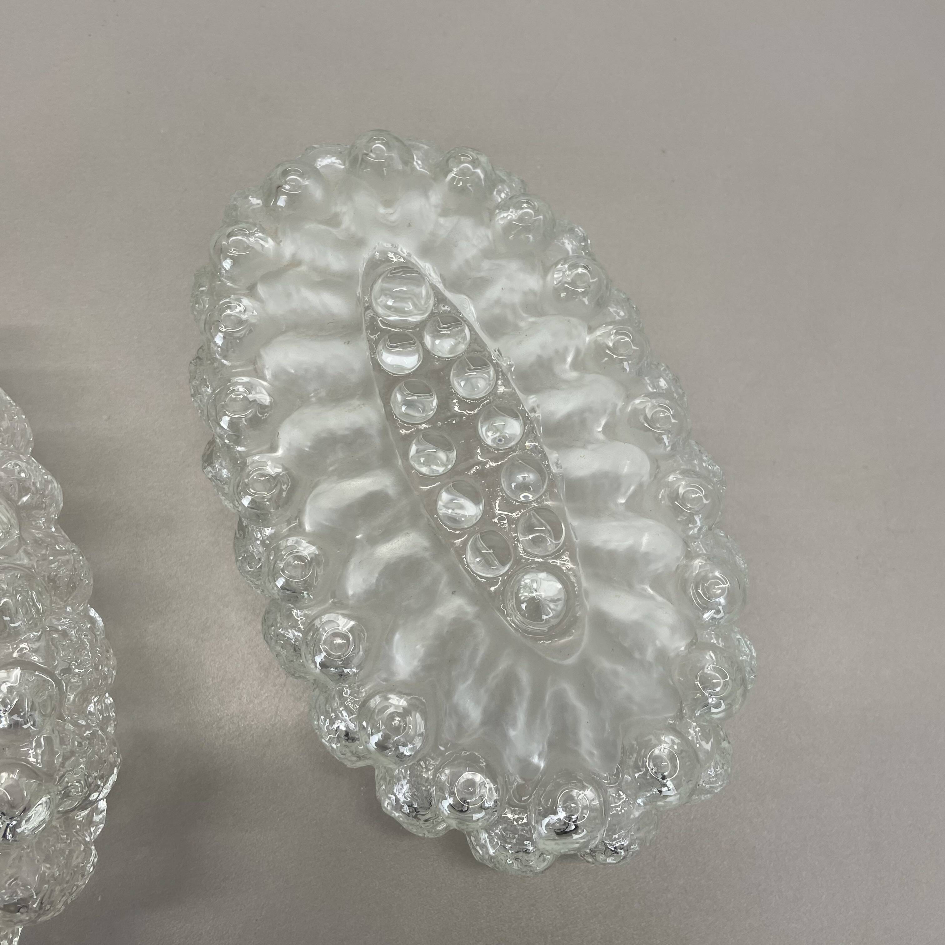 Set of Two 'BUBBLE' Glass Wall Lights in the Tynell Style, Germany, 1970s