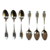 6 floral teaspoons