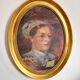 Antique Portrait Oil Painting With Wooden gilded frame 58cm x 45cm