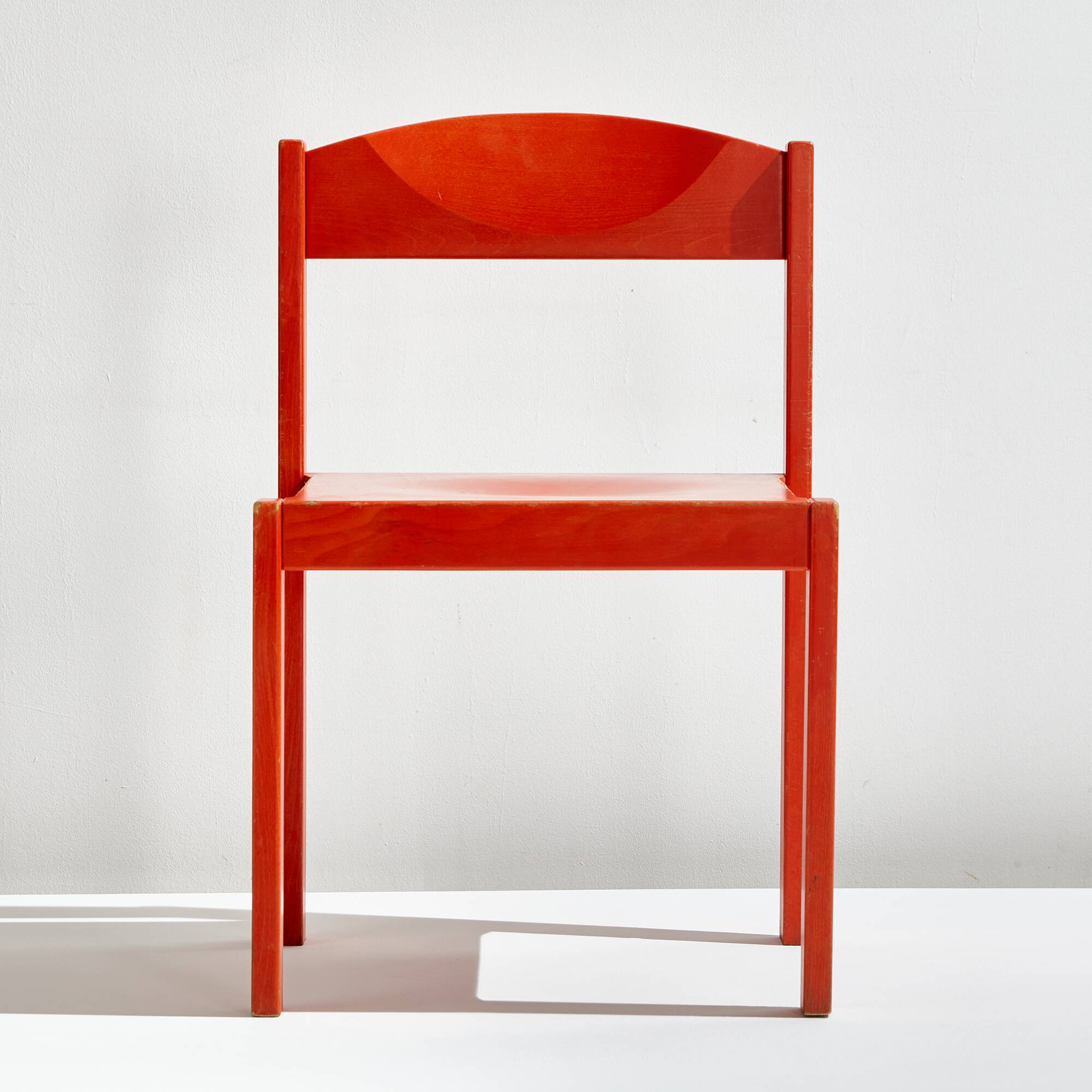 Oak stacking chair, 1970s