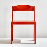 Oak stacking chair, 1970s