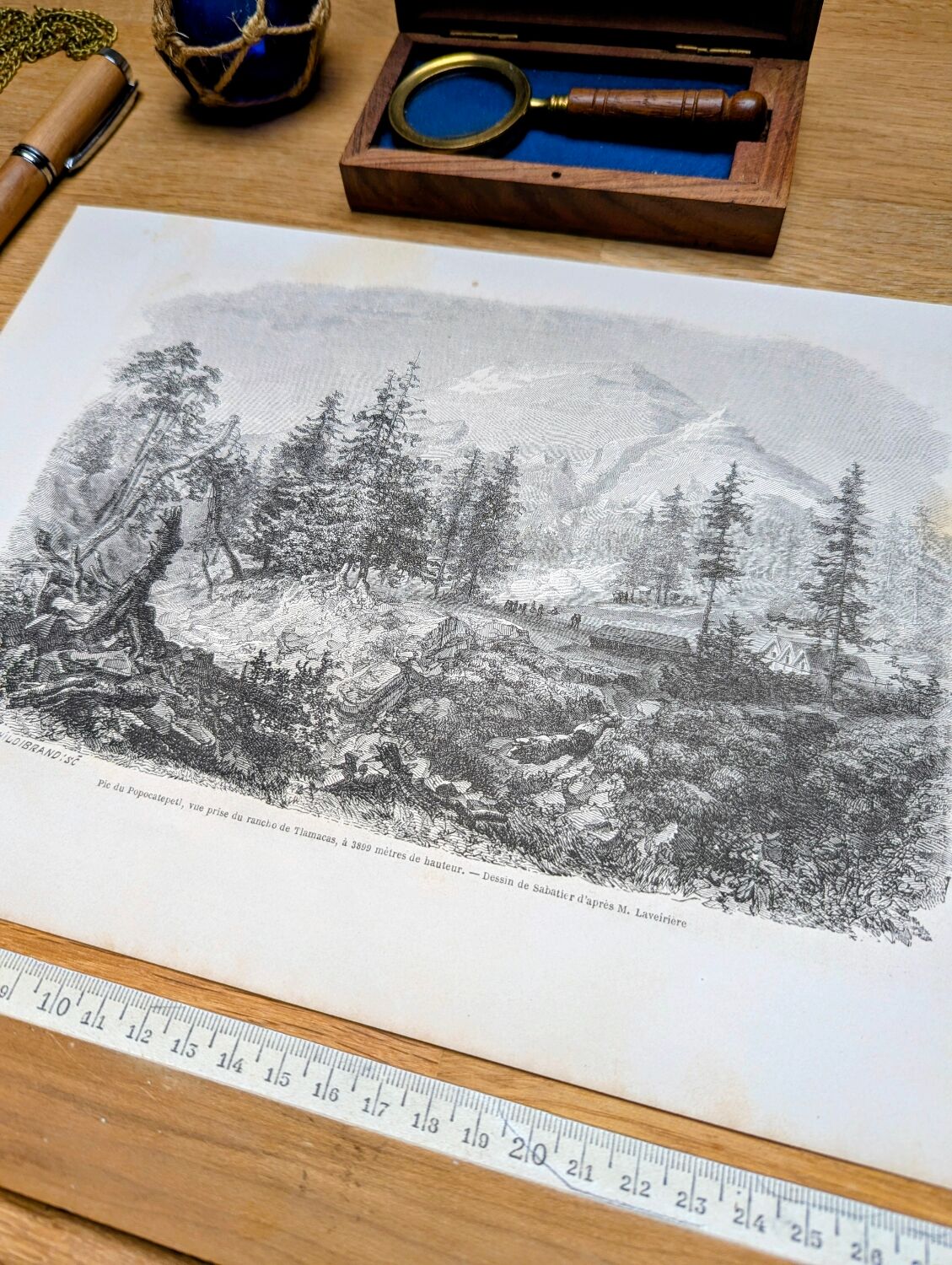 The Popocatepetl, Mexico. Printed in 1861.