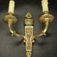 Set of 3 eagle appliques in Empire style - gilded bronze and green patina.