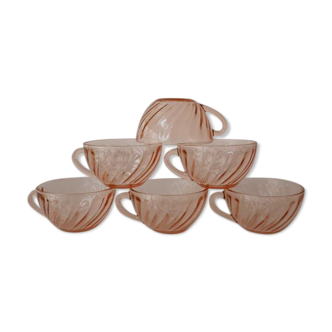 Lot de 6 tasses à café Rosaline, Arcoroc