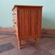Commode vintage rotin et bambou années 50