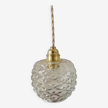 Suspension globe vintage "Ananas"