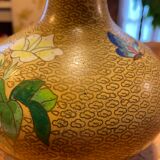 Cloisonned enamel vase