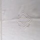 Old linen sheet monogram a d 224 x 312 cm