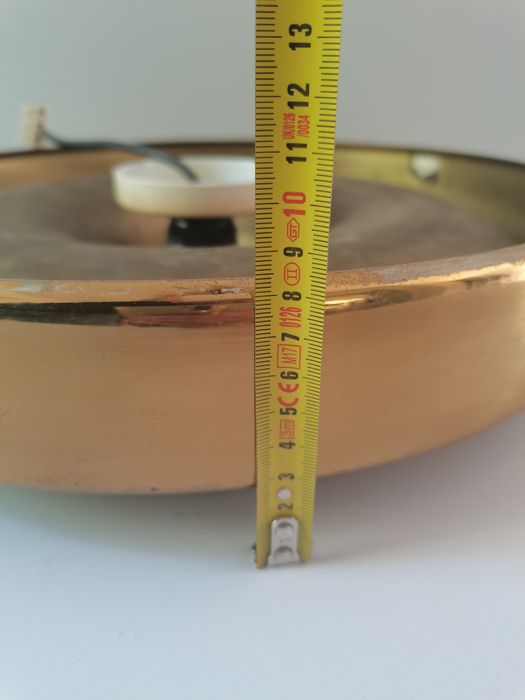 Italian brass wall lamp, diam. 39 cm
