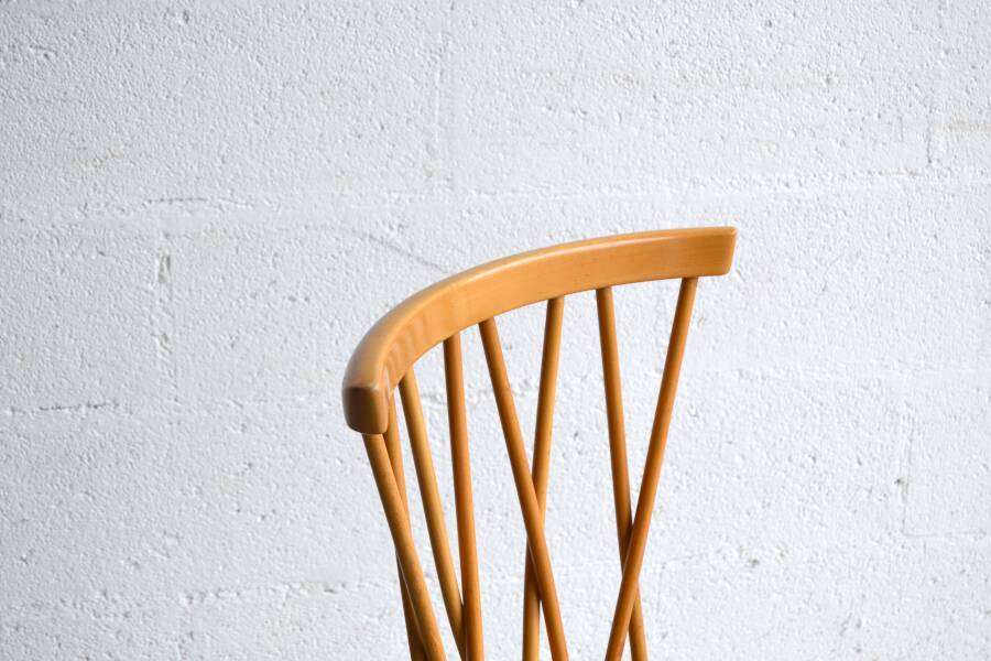 Set of four "candlestick" chairs by Lucian Ercolani