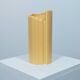 Three yellow vases in Memphis style by ASA Germany.