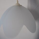 Suspension verre laqué blanc