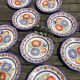 Assiettes plates faience vintage
