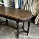 Dark wood piano bench