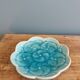 Vide poche fleur turquoise estampillé LBMDJ