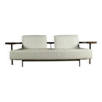 Canapé Rolf Benz Dono de Christian Werner en cuir blanc, années 1990