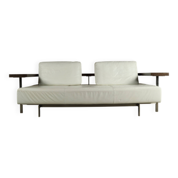 Canapé Rolf Benz Dono de Christian Werner en cuir blanc, années 1990