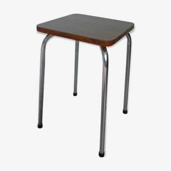 Black streaked brown formica stool 70