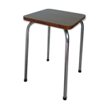 Black streaked brown formica stool 70