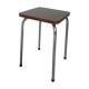 Black streaked brown formica stool 70