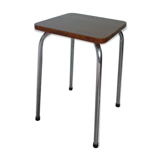 Black streaked brown formica stool 70