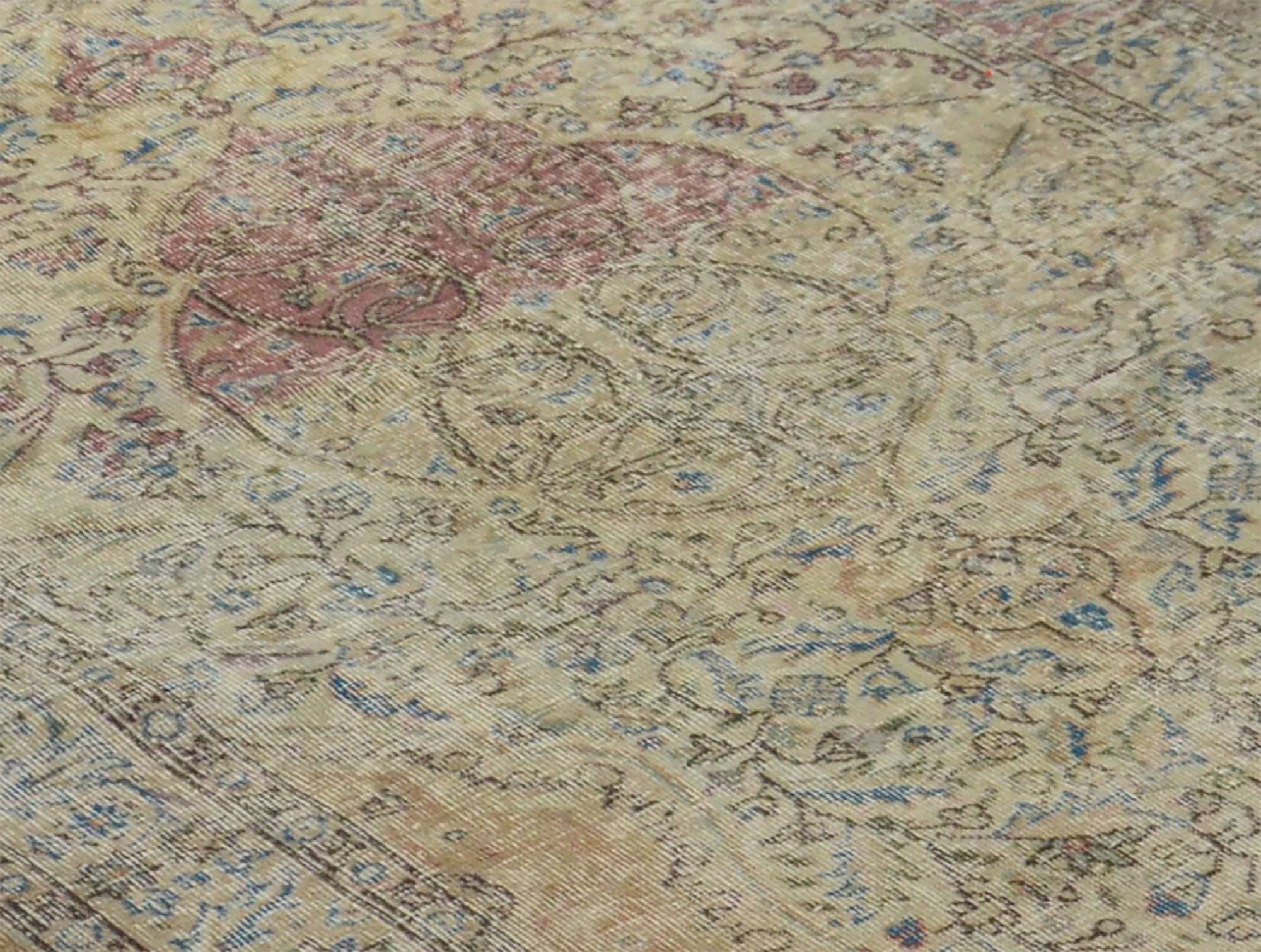 Turkish Anatolian Handmade Vintage Rug 270 cm x 168 cm