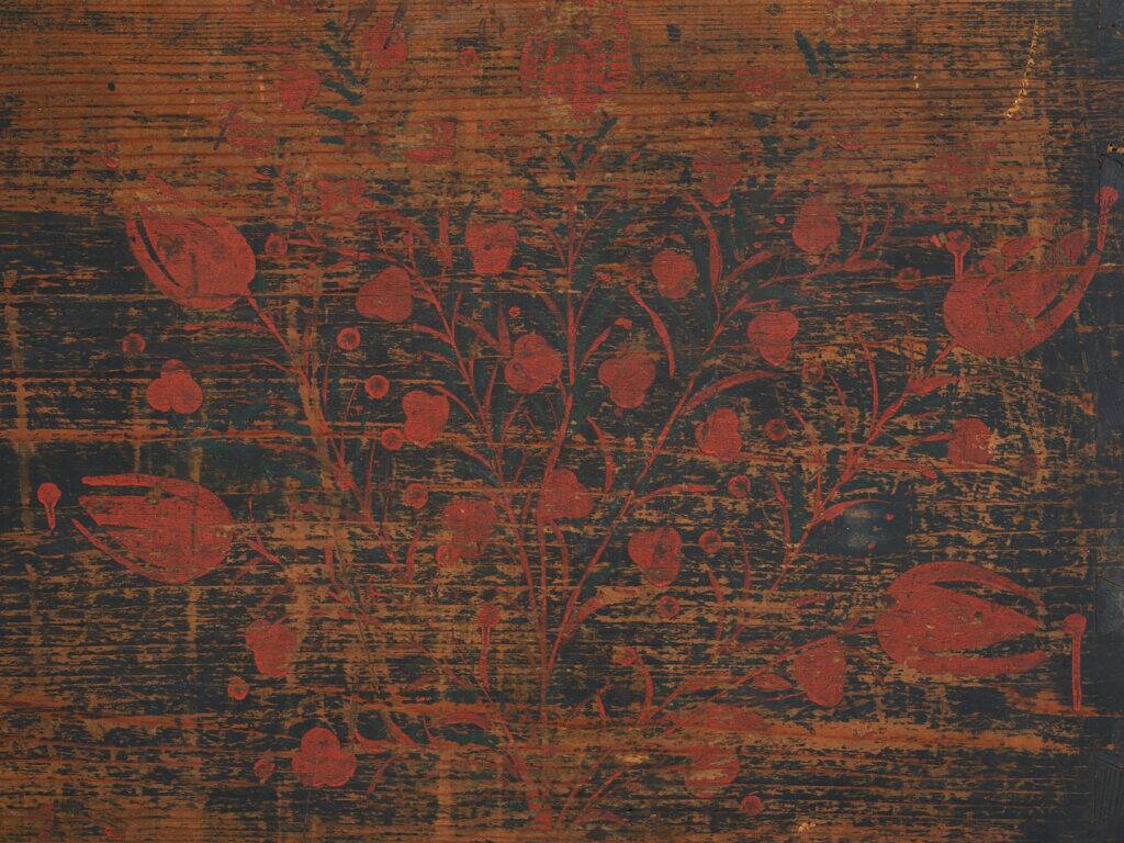 Antique folk art pine chest – Central Europe (c. 1900–1920)