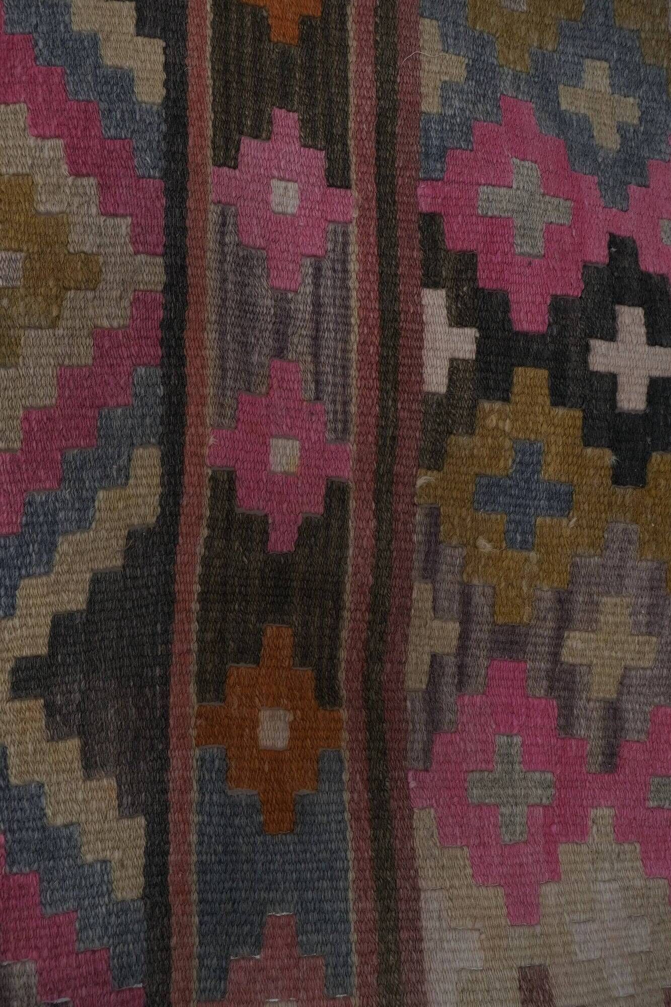 Tapis de couloir turc vintage 76x372 cm