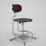 Chaise pivotante réglable des années 1970, Tchécoslovaquie