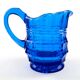 Art Deco creamer, cobalt glass, Belgium, 1930s