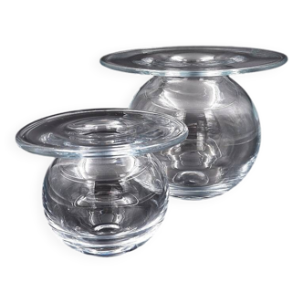 2 “Saturn” vases by Nanny Still for Riihimäki Lasi, Finland 1960