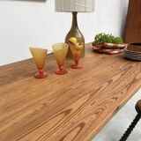 Pine and oak farmhouse table 220 cm