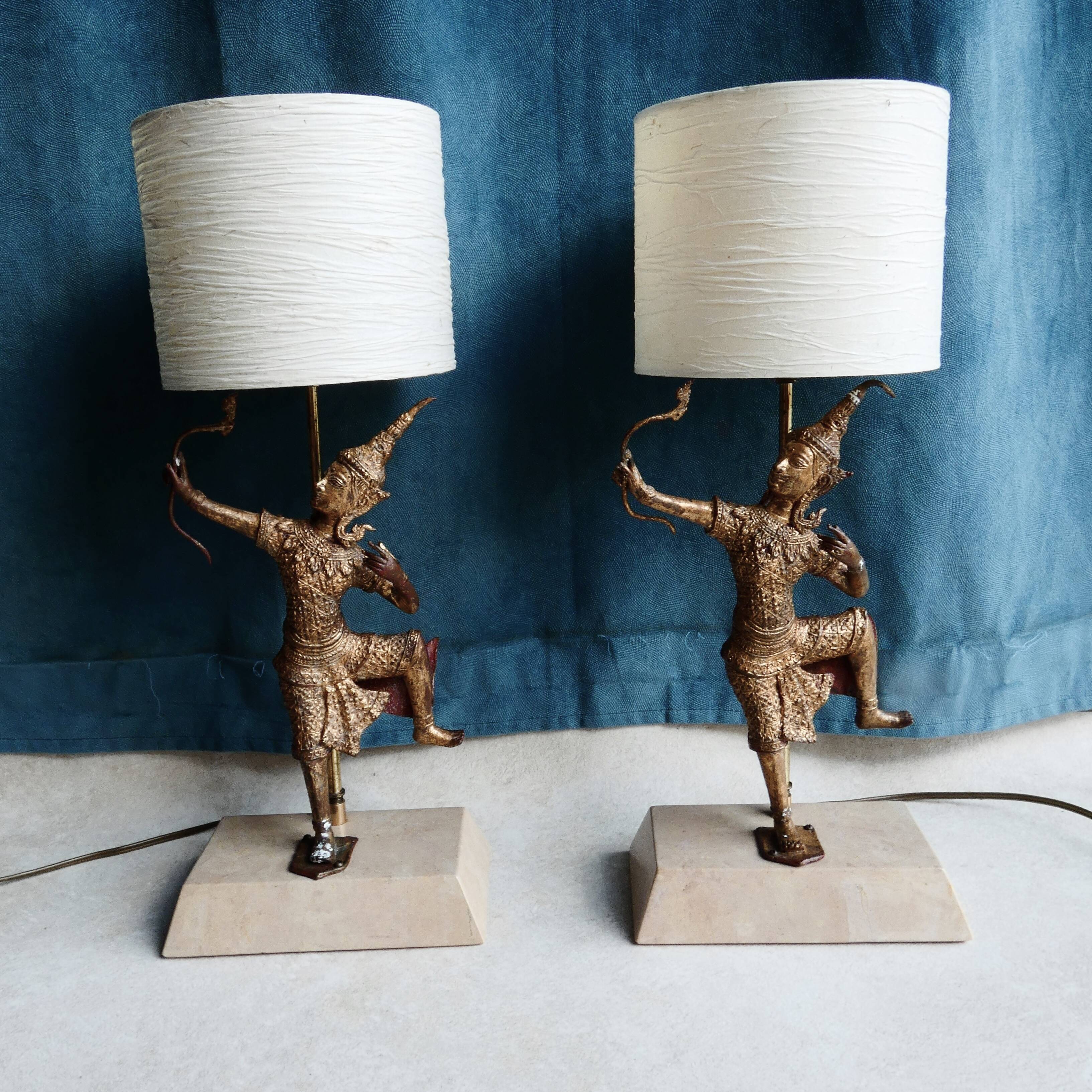 Pair of Rama bedside lamps