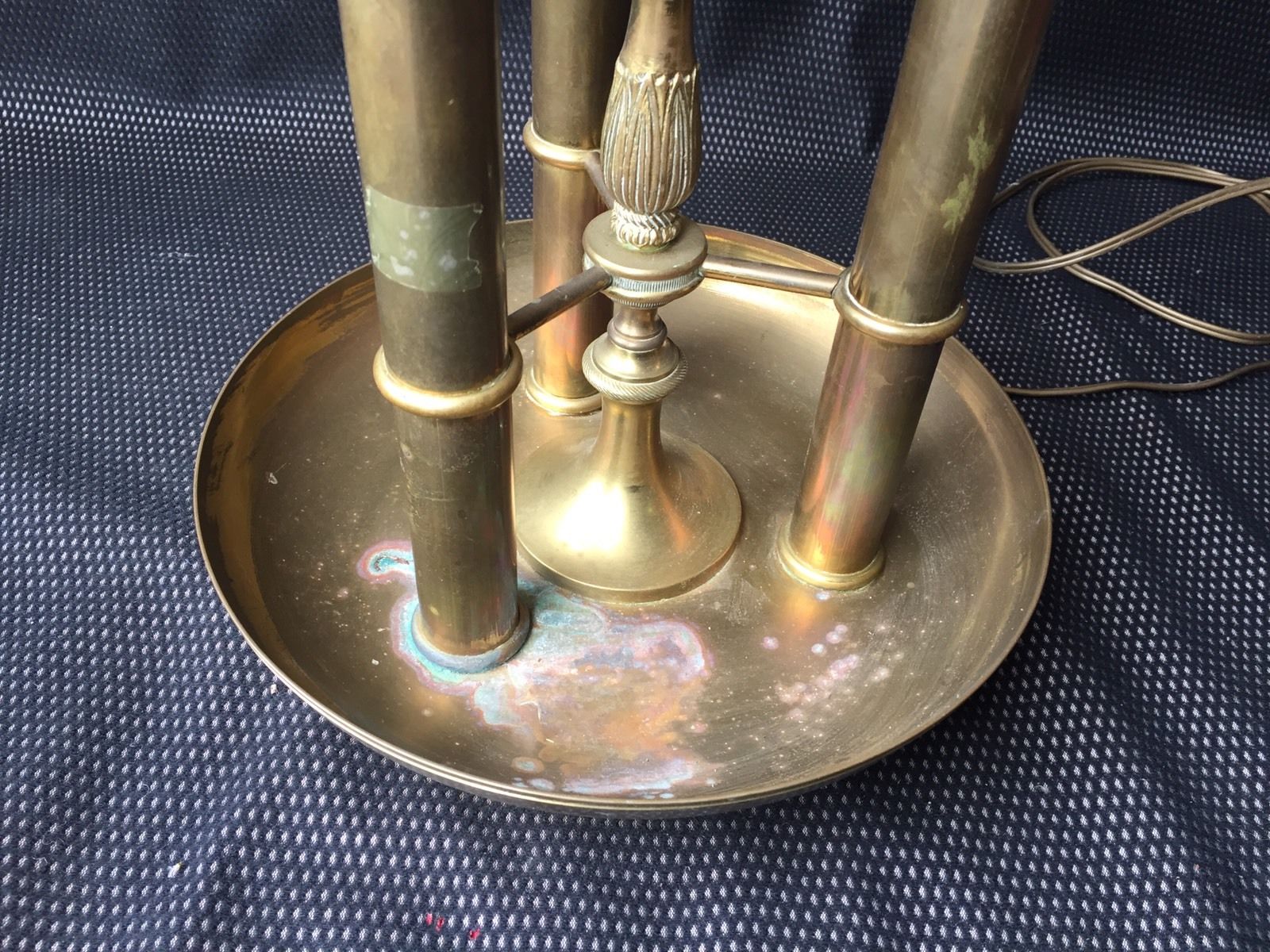 Lamp bouillotte bronze XXth