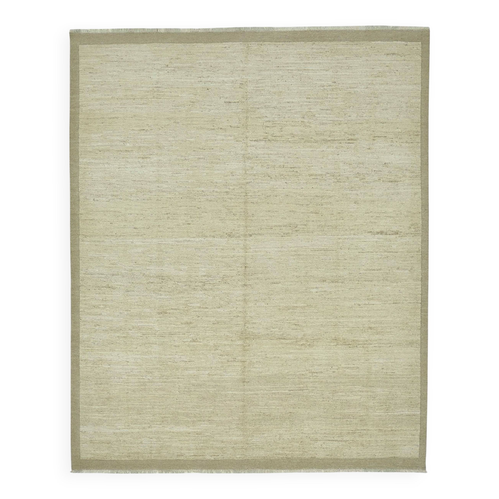 Handmade Tribal Decorative 253 cm x 310 cm Beige Wool Carpet