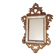 Antique gilded wooden mirror with mouldings, Louis XV style.