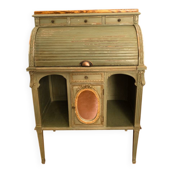 Bureau secrétaire bonheur du jour à cylindre