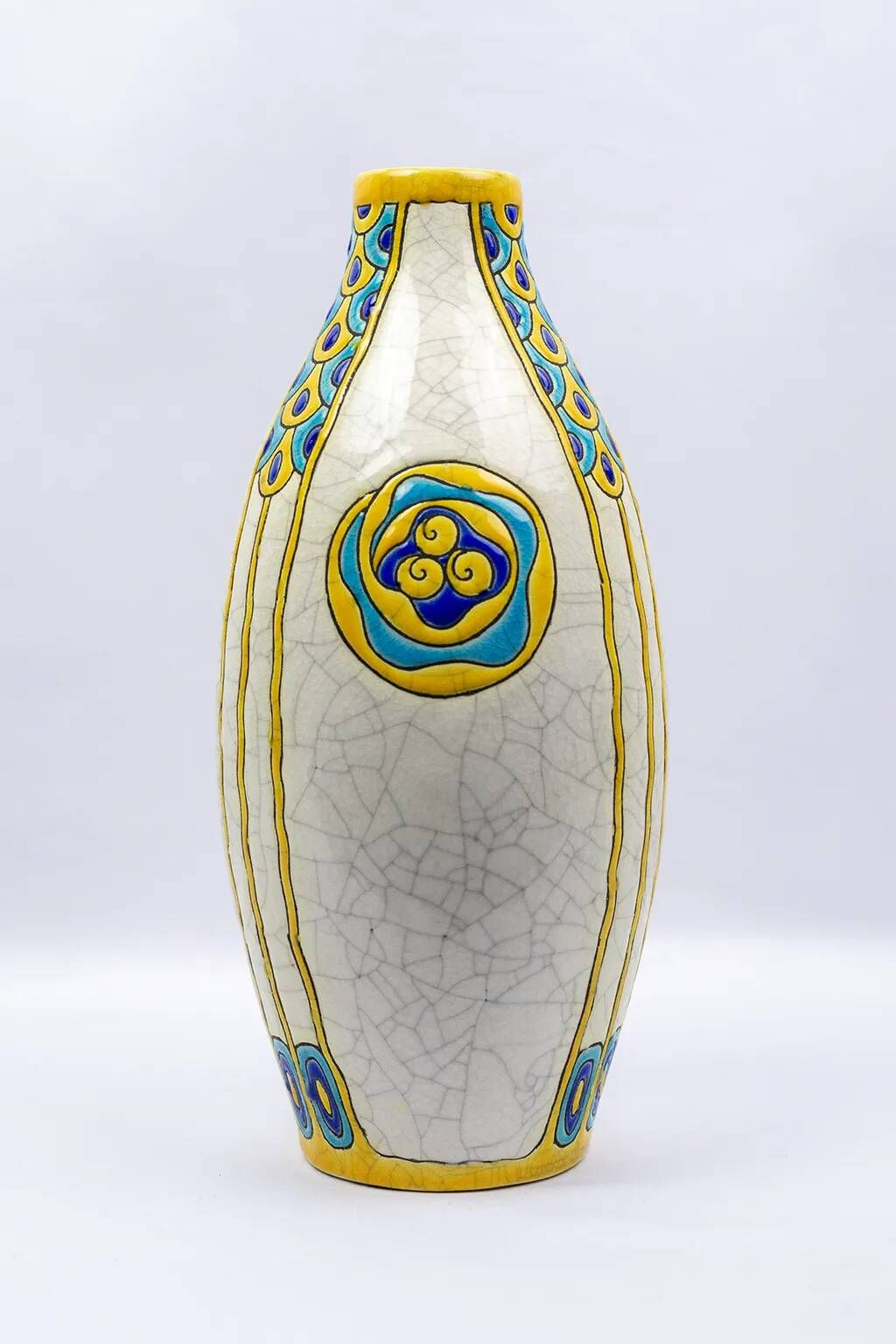 Art Deco vase by Charles Catteau - Boch Frères Kéramis, decoration 751 from 1923