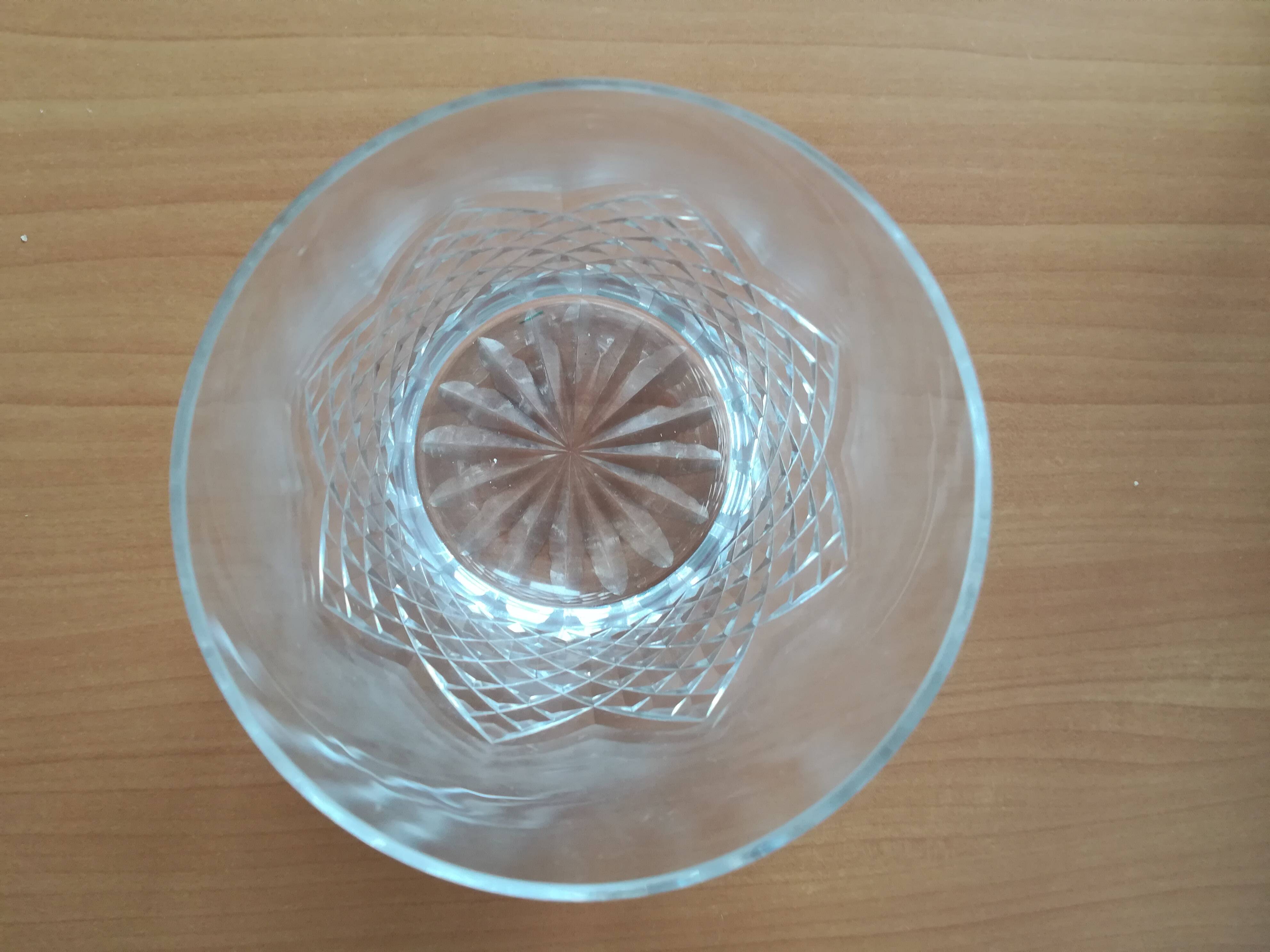 Cut crystal whisky glasses