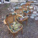 Set of 4 customized armchair chairs
