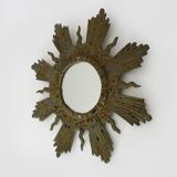 Ancien miroir soleil en plomb style Line Vautrin Irena Jaworska 48 cm - 18,89 "