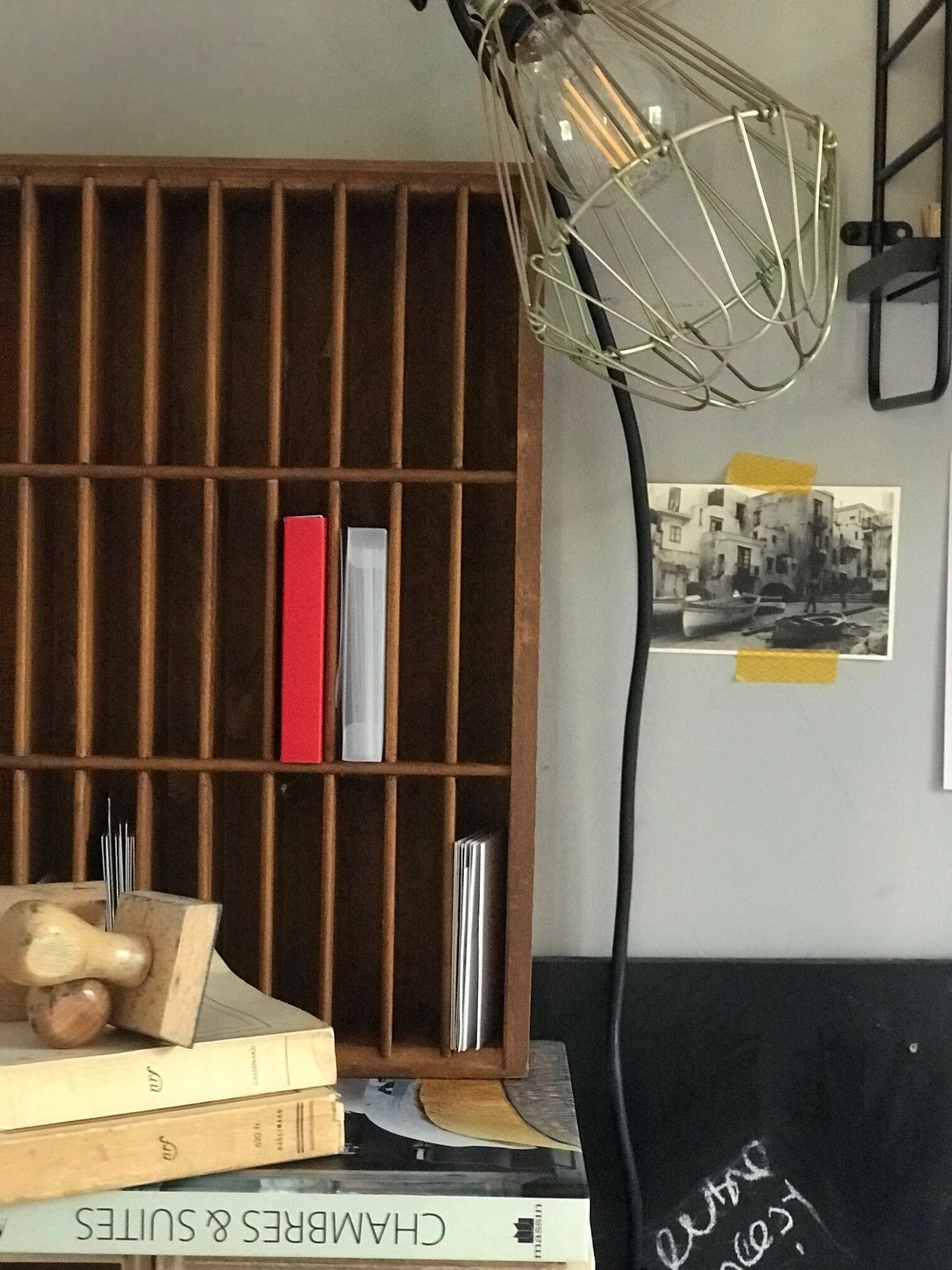 Wooden workshop locker