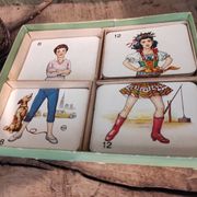 Vintage card game Tops and Tails around the World