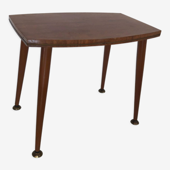 Table 1960 basse anglaise bois laiton coffee table - 50 x 32 cm